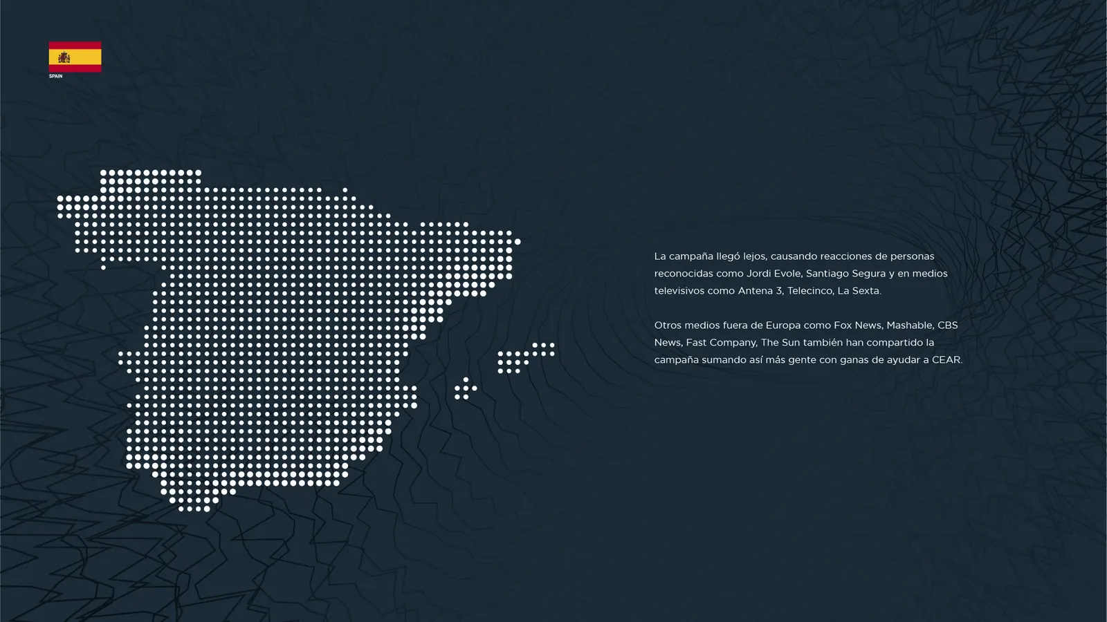 CEAR — Spain media coverage map